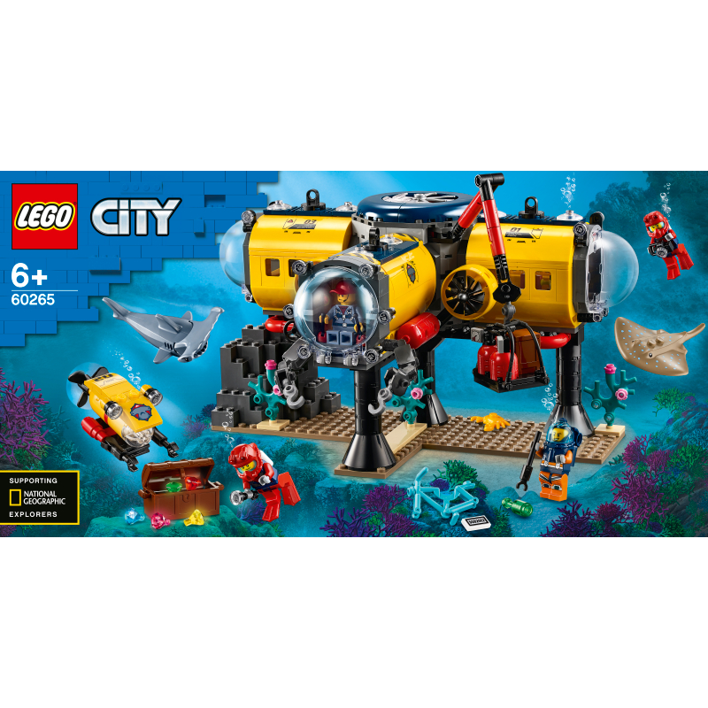 【楽天市場】【レゴ(R)認定販売店】 レゴ シティ 海の探検隊 海底探査基地 60265 || LEGO おもちゃ 玩具 ブロック 男の子