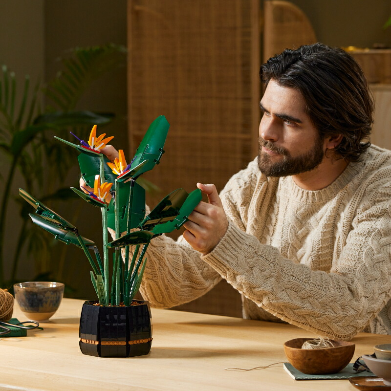 楽天市場 流通限定商品 レゴ Lego ストレリチア 102 おもちゃ 玩具 ブロック 男の子 女の子 おうち時間 大人 オトナレゴ インテリア ディスプレイ おしゃれ 植物 父の日 ベネリック レゴストア楽天市場店