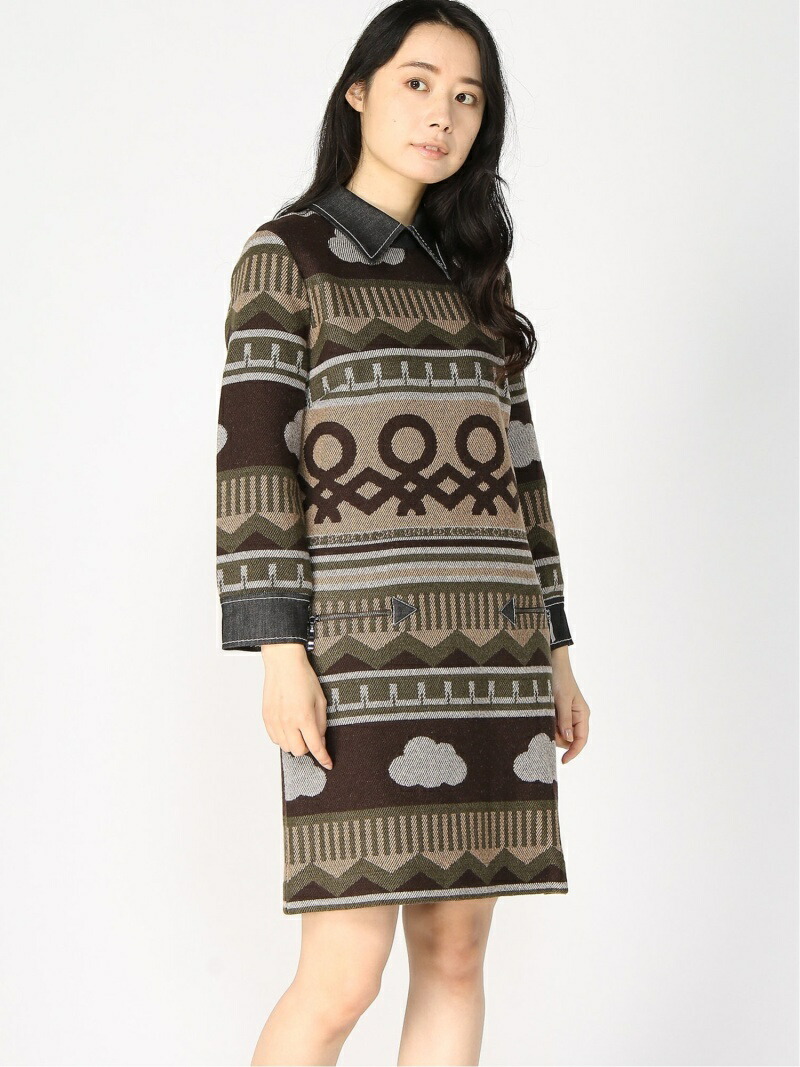 驚きの値段 Rakuten Fashion Sale 64 Off W 総柄ジャガードデニム襟ワンピースjcc ブラウン Rba E 送料無料 長袖ワンピース ワンピース ベネトン オブ カラーズ ベネトン ユナイテッド Benetton Of Colors United Benetton Bn0081 Rashiastrologer Com