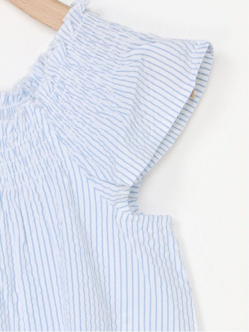 K キッズシアサッカーストライプオフショルダーワンピース Of Colors Benetton United ベネトン