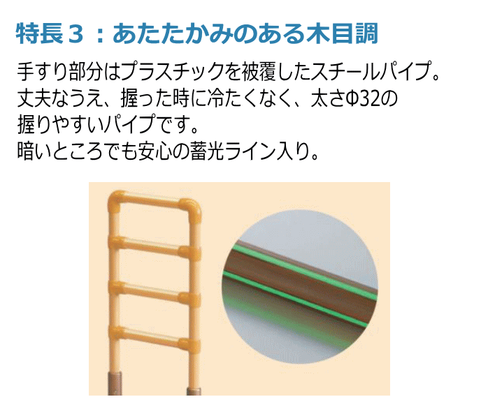 中古 たちあっぷＣＫＡ－０３Ｐ 矢崎工株式会社 介護用品 手すりの+