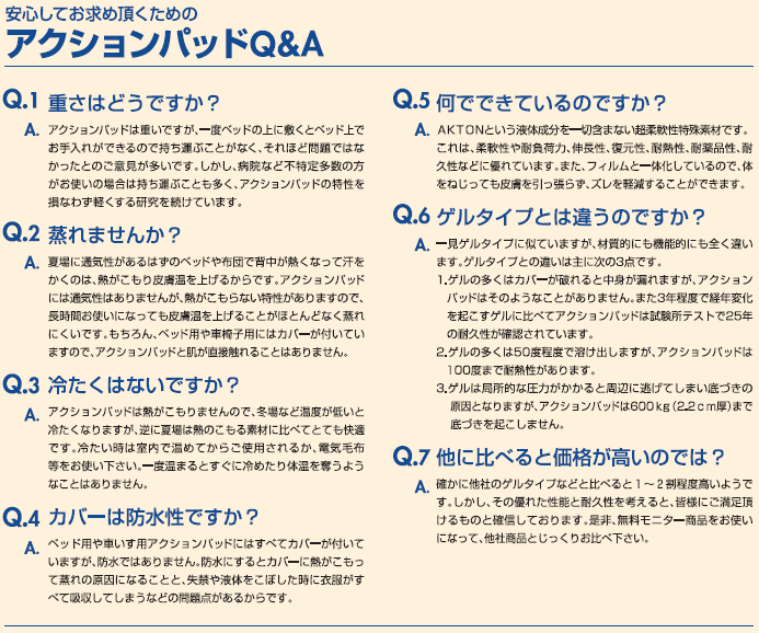 アクションジャパン ベッド用アクションパッド・ダブルサイズ(#6300) 【送料無料】 介護 褥瘡予防 マット じょくそう マットレス 体圧分散 オーバーレイ 布団 ベッド 寝具 高齢者 寝たきり 在宅【メーカー直送】【代金引換決済不可】|介護用品専門店 いーねっとわかば