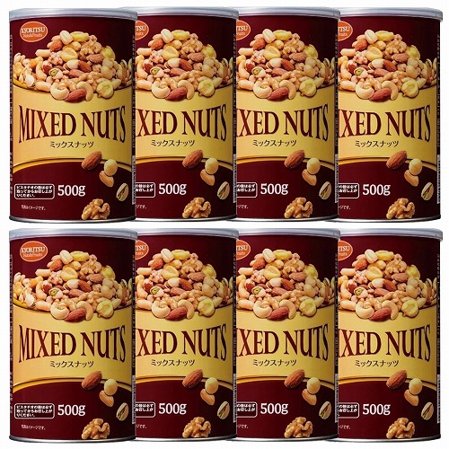 共立食品 ミックスナッツ缶オリジナル 500g×8個セット