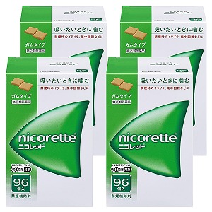 【第（2）類医薬品】 ニコレット 96個&times;4個セット ※セルフメディケーション税制対象商品｜くすりの勉強堂＠最新健康情報