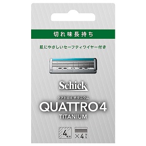 楽天市場】Schick シッククアトロ4 チタニウム【替刃4個入】【QTMI-4