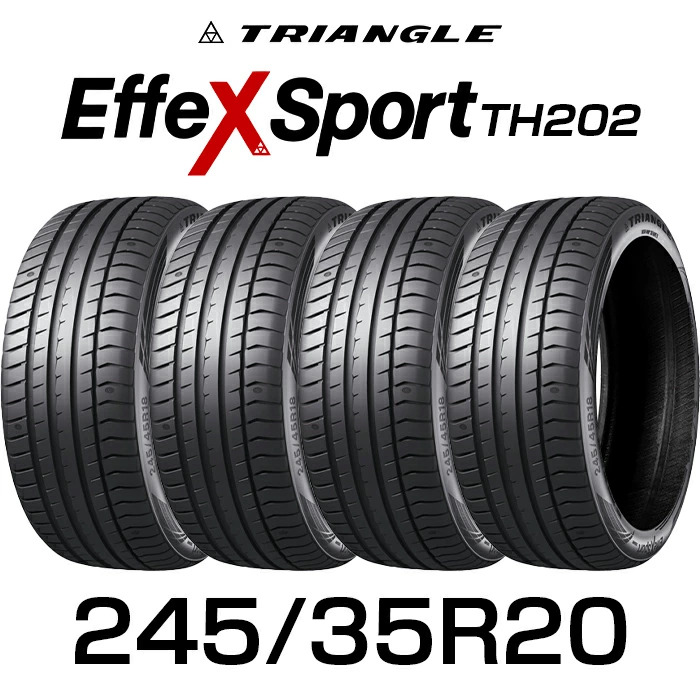 【数量限定価格】【タイヤ交換可能】【送料無料】【2025年製】245/35R20-95Y 20インチタイヤ TRIANGLE EffeX Sport TH202 【タイヤ4本セット】 たいや 24535R20 2453520 245/35/20 トライアングル タイヤ たいや タイヤ サマータイヤ たいや 夏タイヤ ノーマルタイヤ 27,900円
