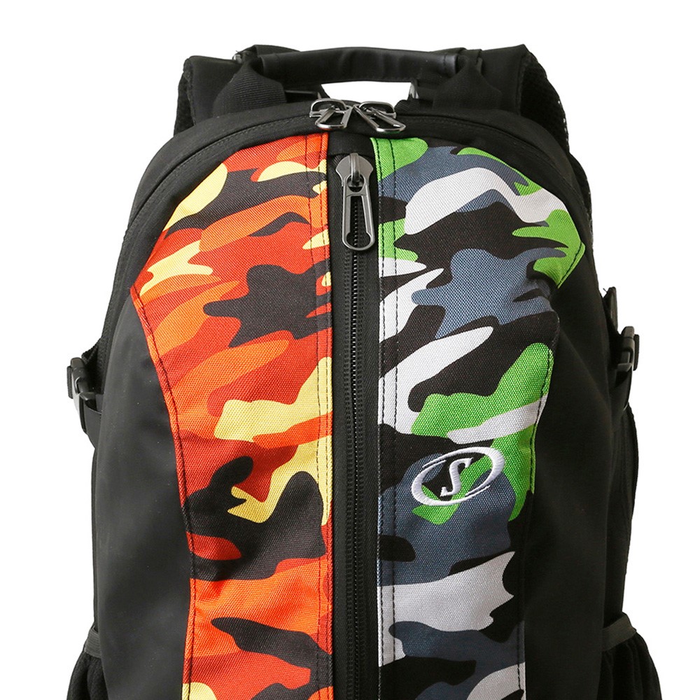 ケイジャー マルチカモ グリーン オレンジ 40 007mgo 正規品 Spalding スポルディング バスケットボール バスケ バッグ リュック バックパック メンズ レディース 男性 女性 ユニセックス 男女兼用 おしゃれ オシャレ Salon Raquet De