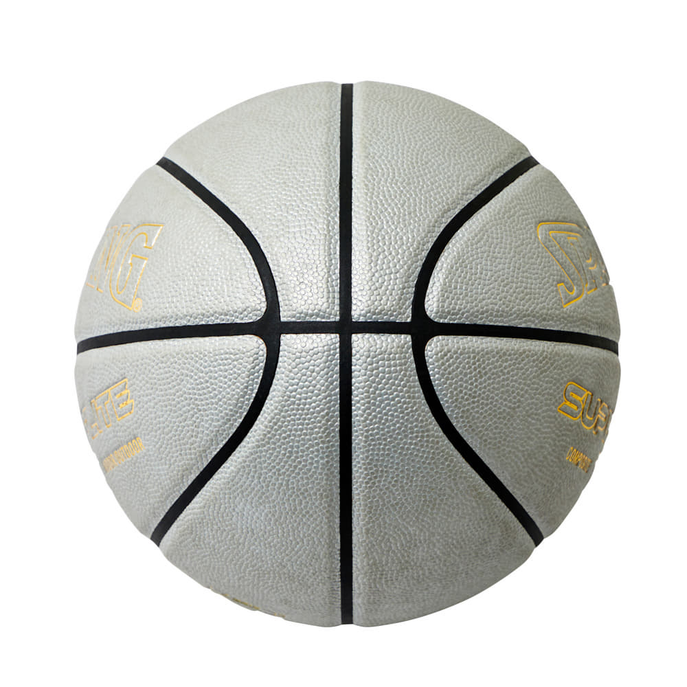 市場 スーパーフライト シルバー×ゴールド SPALDING 合成皮革 スポルディング 77-431J 正規品 7号球