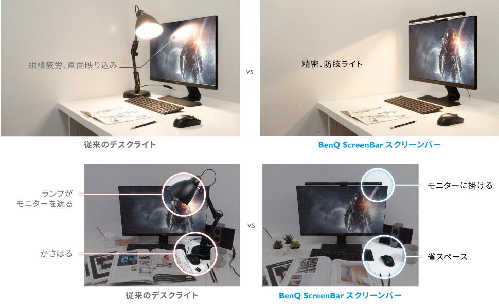 2022モデル モニターライト モニター掛け式ライト Baseus デスクライト PC用 スクリーンバー LEDライト 読書LEDライト 仕事用 明るさ調整可能 無段階調光 目に優しい USB給電式 PC作業 寝室 卓上に対応 Baseus モニター デスクライト スクリーン 掛け式