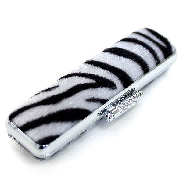 印鑑ケース はんこケース かわいい アニマル 朱肉付 サバンナケース サイズ10 5mm 12mm用 ゼブラ