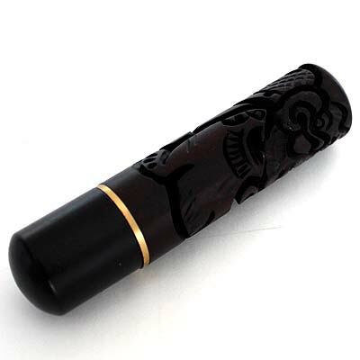 激安特価品 印鑑 はんこ 龍と虎 ドラゴン タイガー ナツメ印鑑13 5ｍｍ銀行印 実印 70ｍｍ丈 磁石の入ったキャップ付き 個人印鑑 竜とトラ