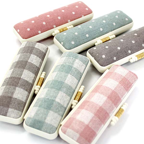印鑑ケース はんこケース 13 5ｍｍ 15ｍｍ用 かわいい キャンバスケース サイズ10 5mm 12mm用 キャンバス水玉 キャンバスチェック New