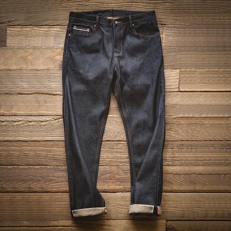 赤耳 デニム メンズ アメカジ オシャレ ストリート トムス 男性 ビンテージ ストレート ジーンズ ジーパン ウォッシュ 春 秋服