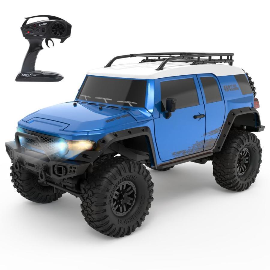 ラジコン ラジコンカー オフロード クローラー 4wdSUV 1/10 超リアル 大人 子供 RCカー ヘッドライト フォグランプ付き 2.4GHz クリスマ|Golden Bamboo