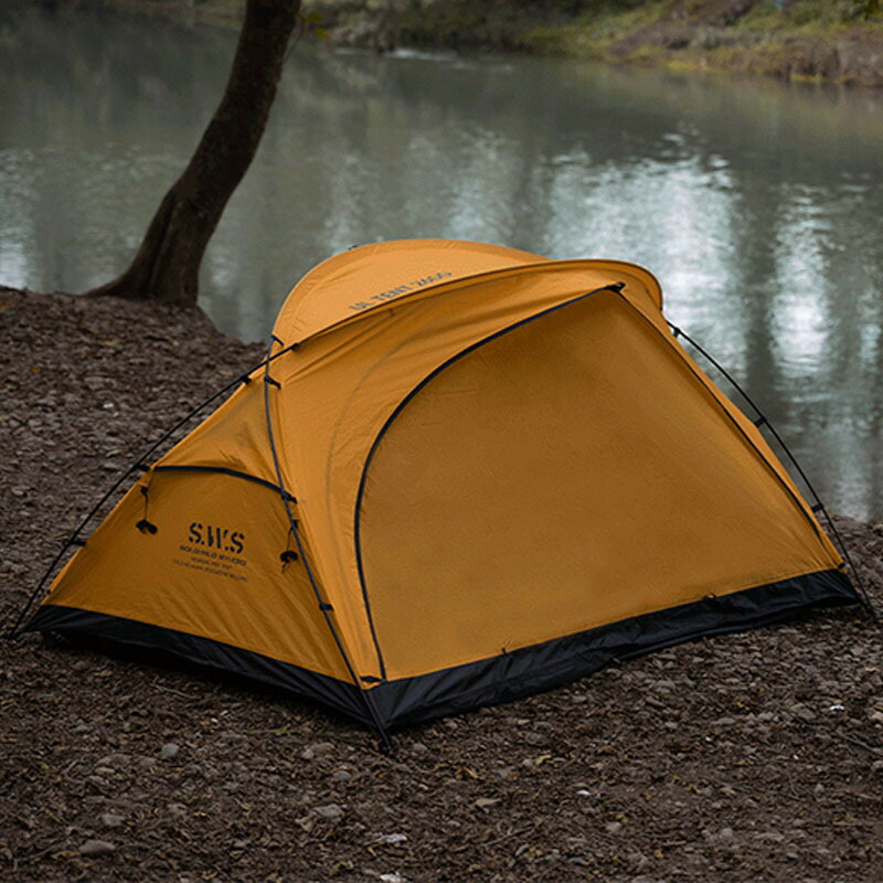 WELLHIKE 屋外ポータブルテント シングルおよびダブルフィールドパークキャンプ用品 雨と太陽の厚みのある 3 シーズンテント