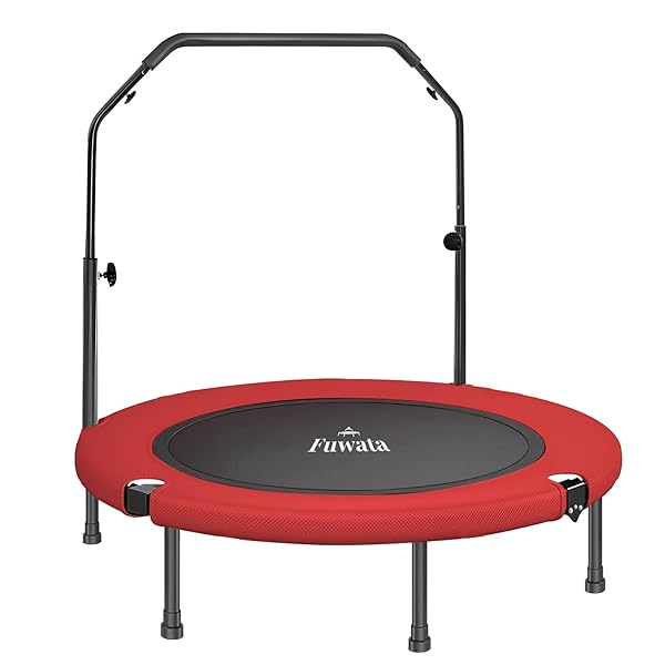 トランポリン 手摺付き 室内用 大人用 子供用 大型102cm 耐荷重150kg 静音 折りたたみ ダイエッ｜BENS ROOTS