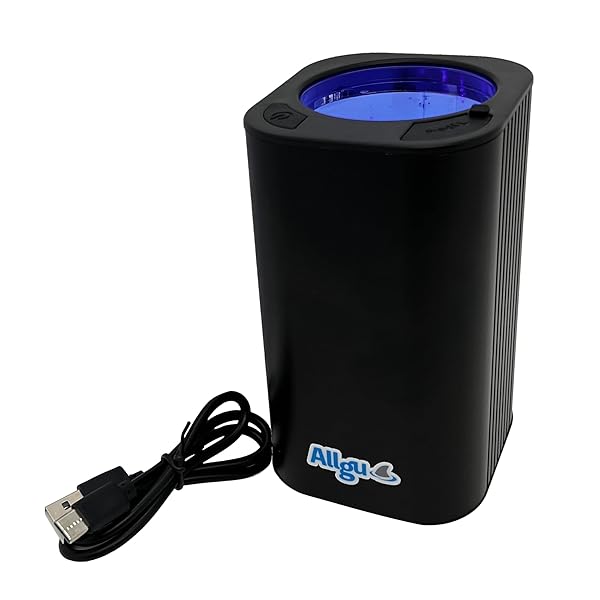 Allgu 超豪然たる蓄光器 UV（紫外線）LEDともし火 GLOWSTRIKE-S USB申し受ける式 蓄電池内蔵 黒いこと 高温発光