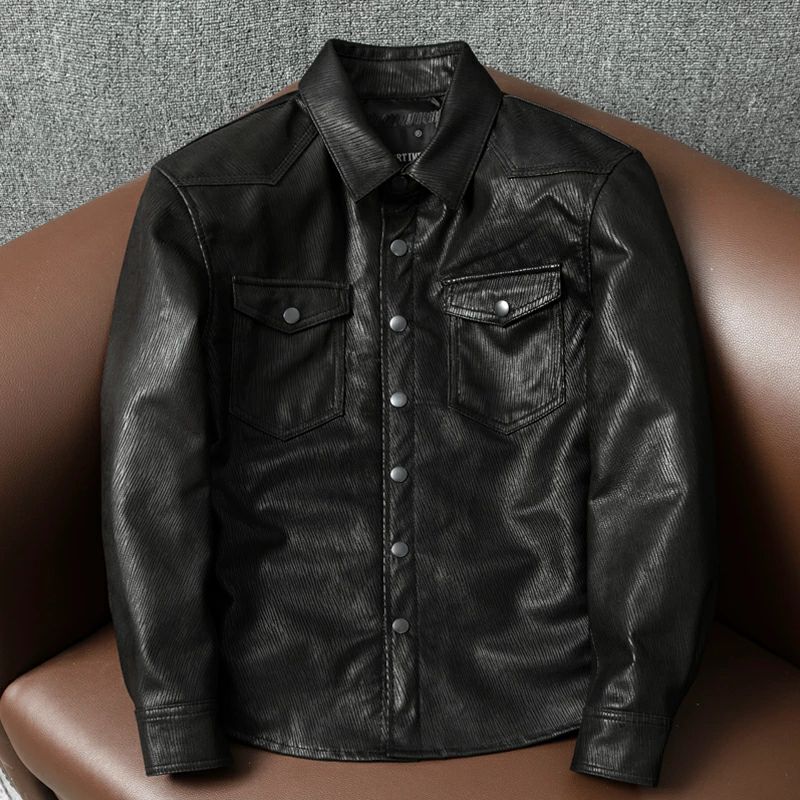 Ｍ～4XL 春 革ジャン メンズファッション 本革 ライダース ジャケット