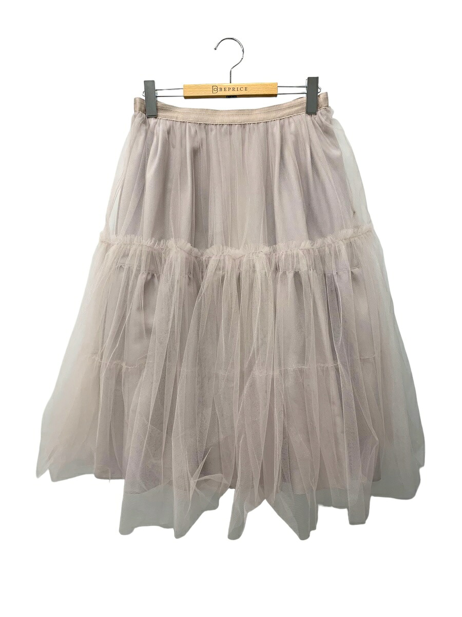 フォクシーブティック Skirt Annette 42134 チュールスカート 42 ベージュ 2022年増産品【中古】 IT02XXG3OK7C｜ビープライス