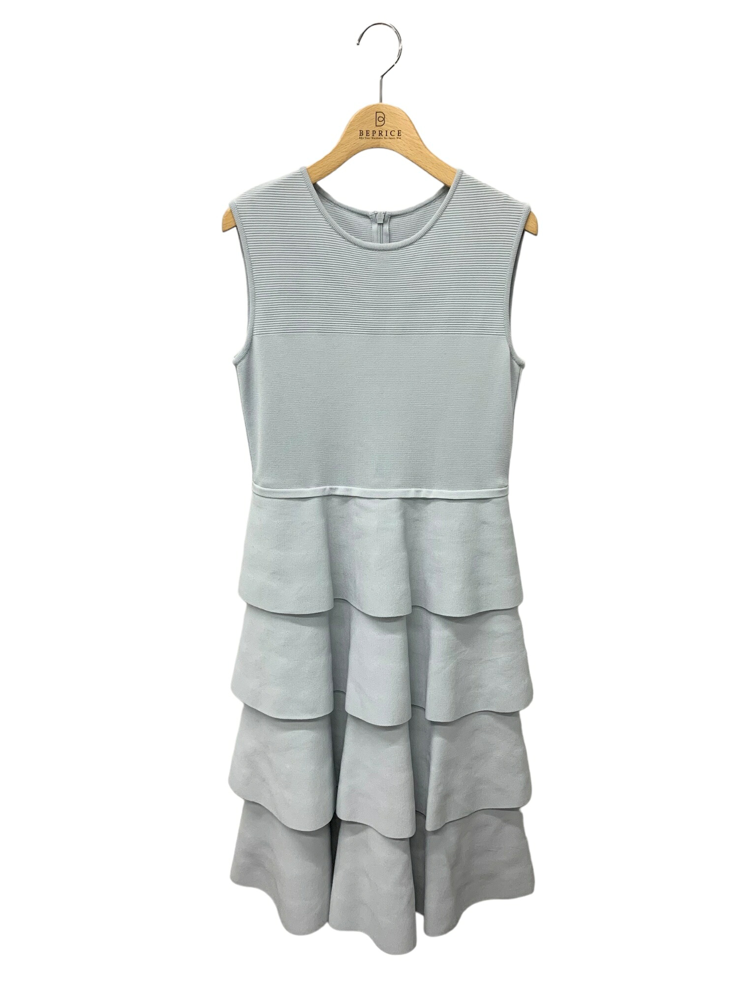 フォクシー MILLE-FEUILLE DRESS 43427 ニットワンピース 38 ブルー ティアー ド ストレッチ【中古】 IT6KQUZ0NMR4｜ビープライス 43,537円