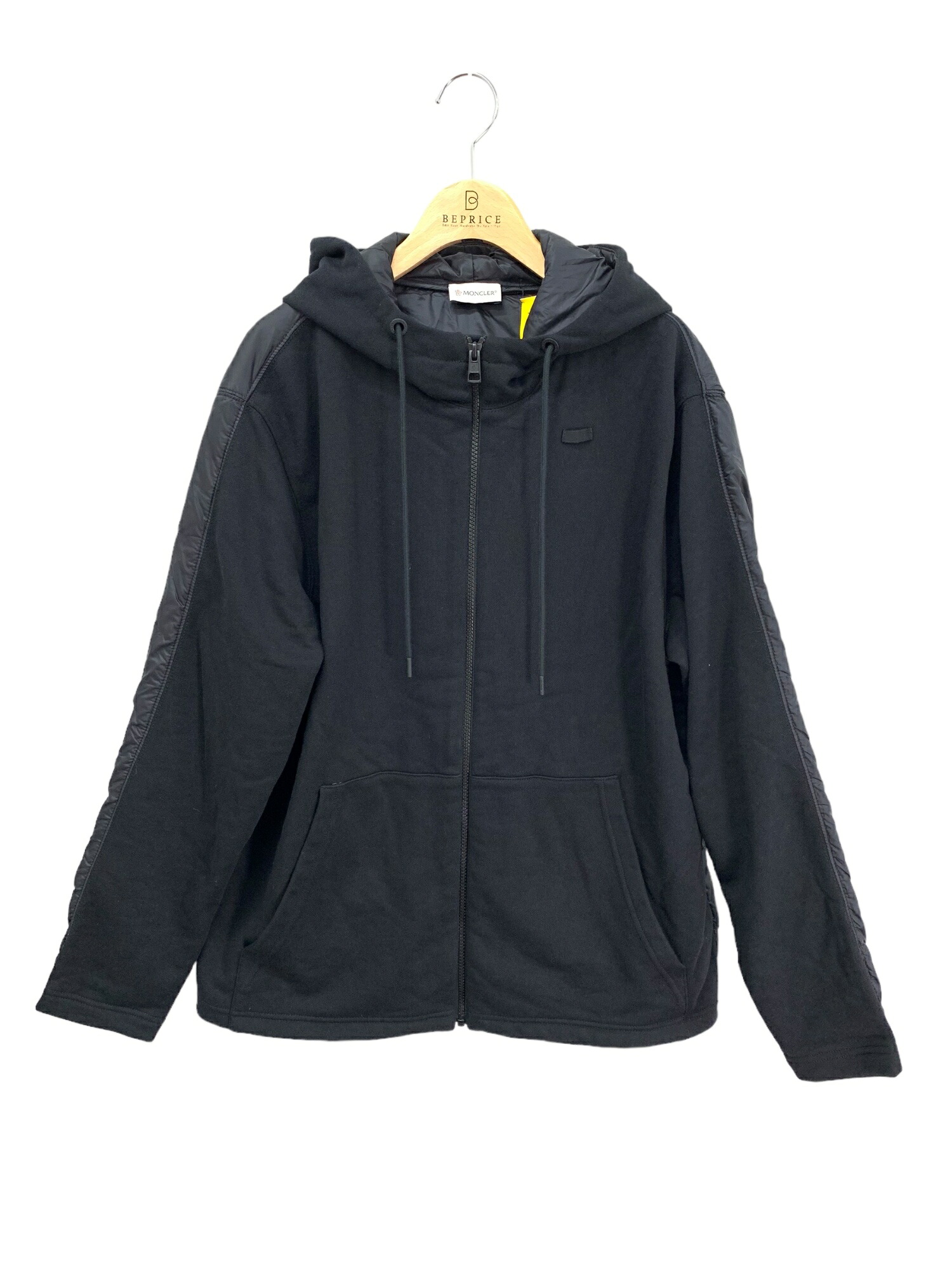 モンクレール MAGLIA CARDIGAN E209H8400900 8099W パーカー L ブラック 切替 中綿 ニット ジップアップ【中古】ITERLRCBZM9K|ビープライス