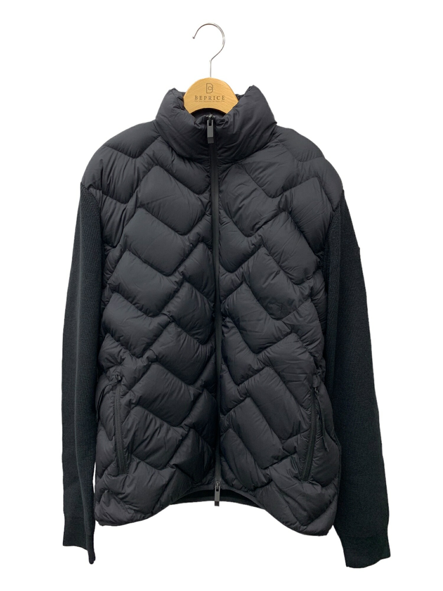 モンクレール CARDIGAN TRICOT J10919B00002 M1259 L ブラック ダウン ニット【中古】ITXE0PD29TR0