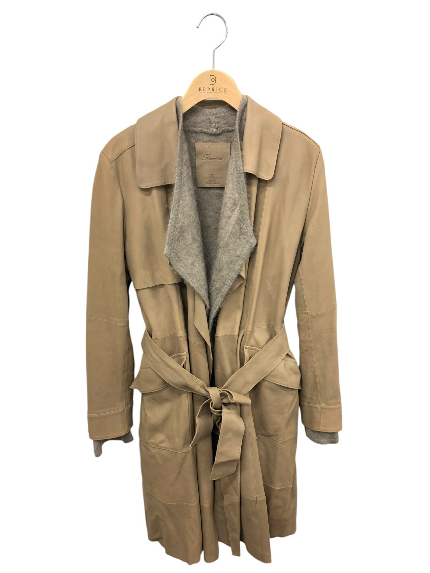 高級 rawtus raw+ ロウタス ヤギ革 トレンチコート カシミヤライナー 高級 rawtus raw+ ロウタス ヤギ革 トレンチコート カシミヤライナー