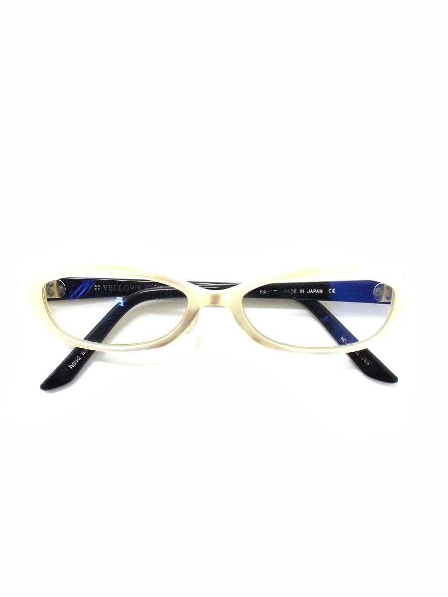 イエローズプラス 604-C 白いこと メガネ【中古】 IT34FLX1J6C4