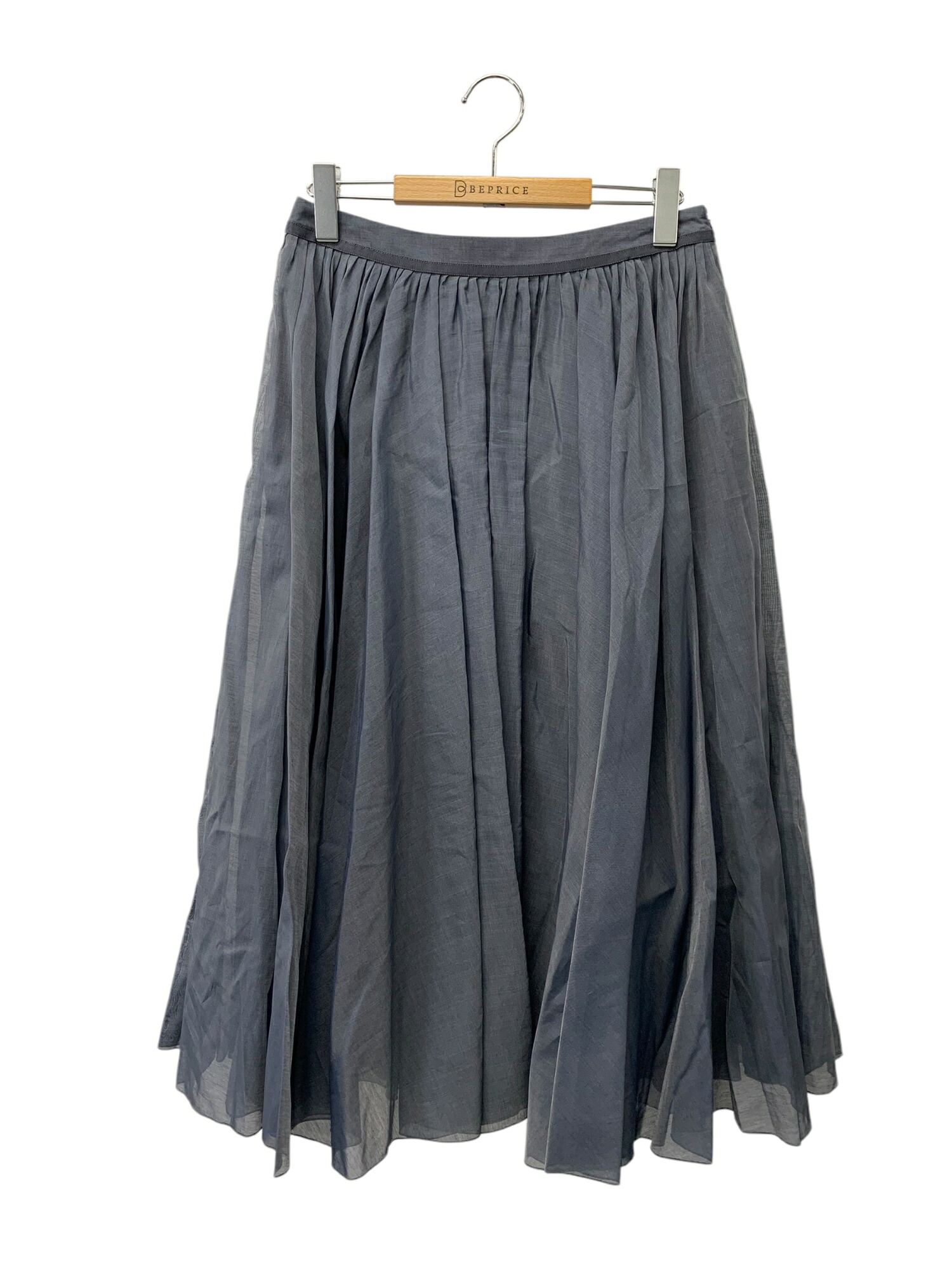 フォクシーブティック sheer Circular シアー サーキュラー 45410 スカート 42 ネイビー タックフレア【中古】 IT6K2N7BB99U｜ビープライス