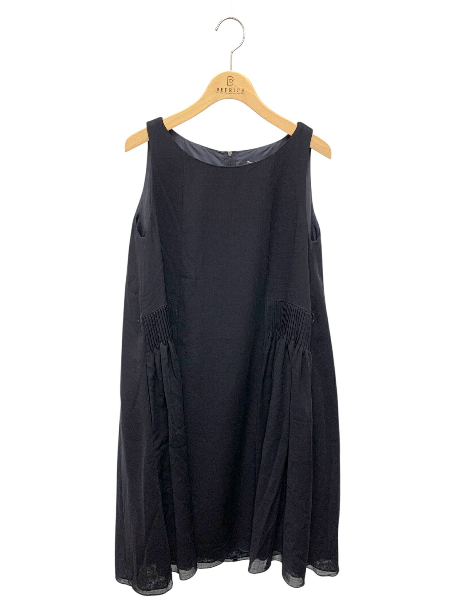 未使用級✨フォクシーニューヨーク ラッフルフリルドレス ワンピース 黒 38 M 未使用級✨フォクシーニューヨーク ラッフルフリルドレス