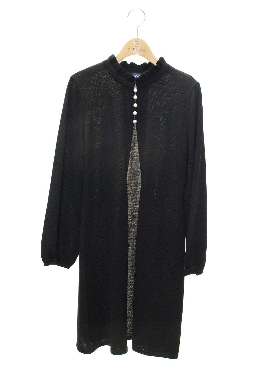 節約 エムズグレイシー チュールフリル付きカーディガン 518117  