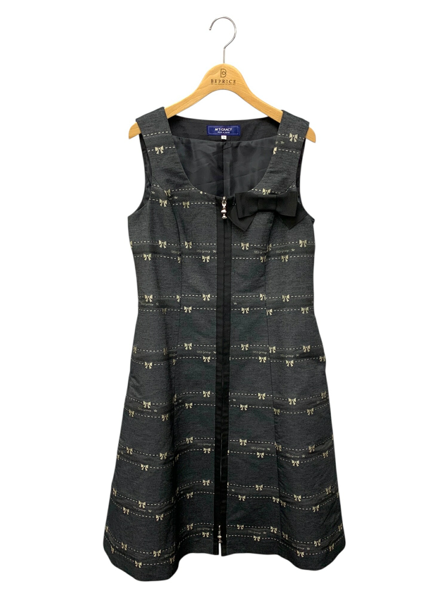 新品未使用 エムズグレイシー ワンピース 半袖 バイカラー ３８ メッシュ 楽天市場】エムズグレイシー 311364 ワンピース 40 ブラック メッシュ