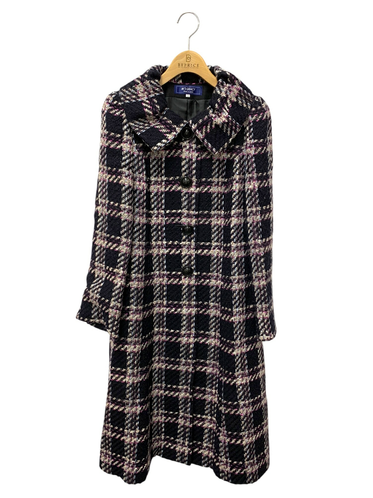 楽天市場】エムズグレイシー 419618 コート 38 ピンク フーシャピンク