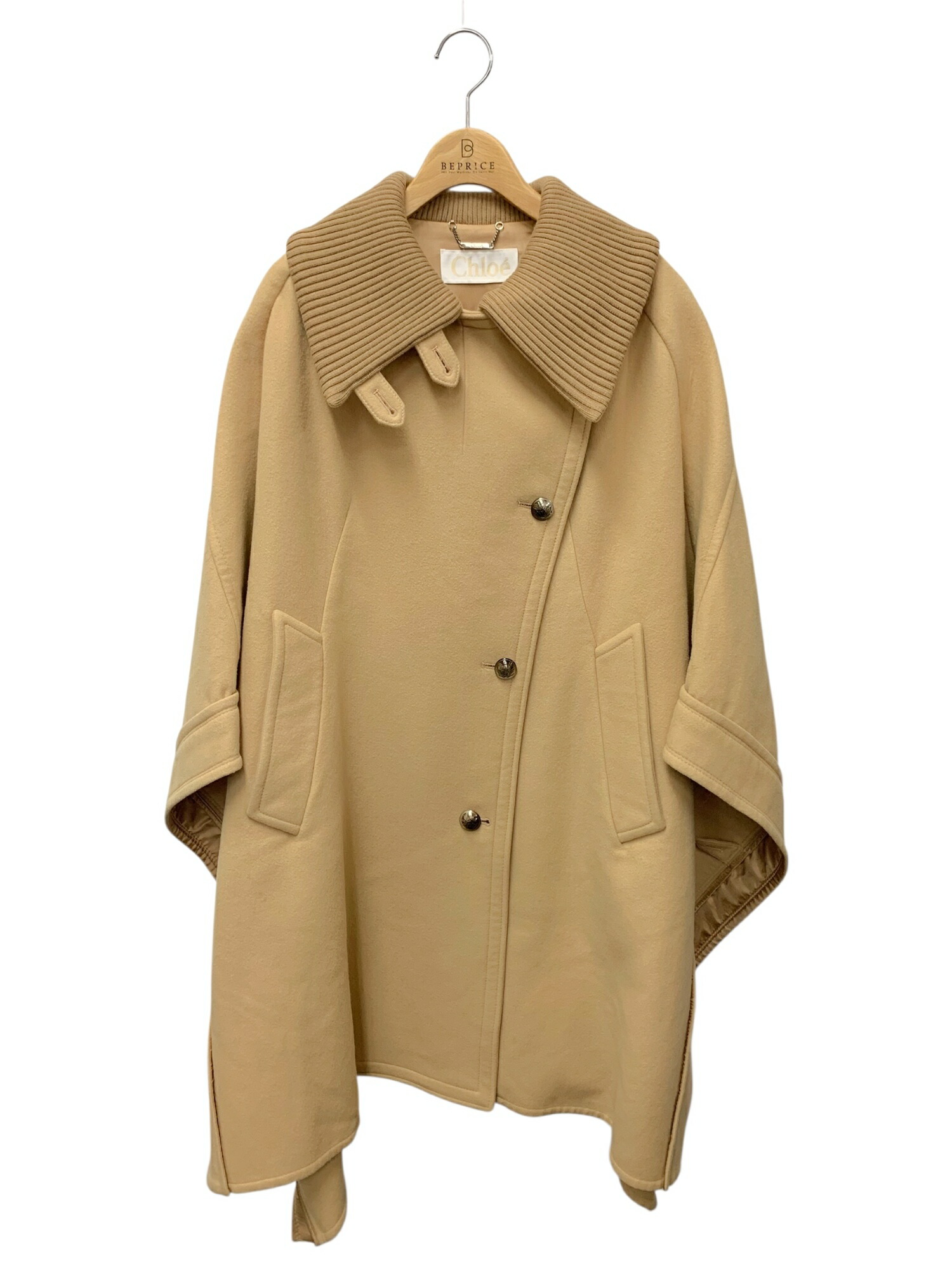 楽天市場】【クロエ】Chloe ヴァージンウール ポンチョ ケープコート