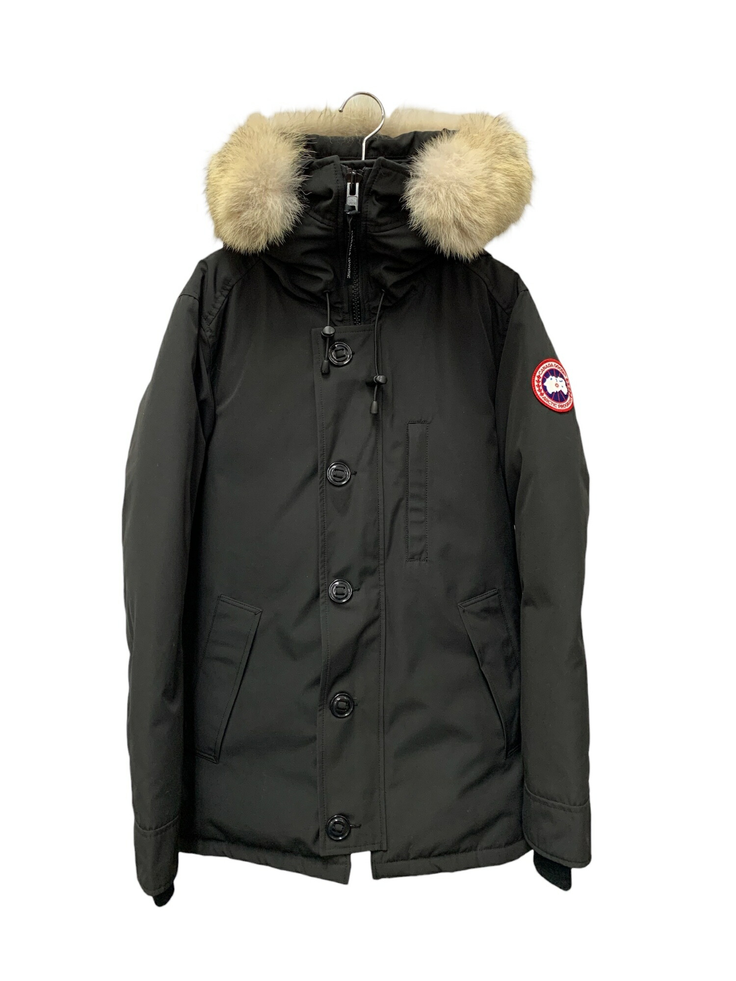 カナダグース Chateau Parka Fusion Fit Heritage シャトー 3426MA ダウンジャケット 175/88Y ブラック コヨーテファー【中古】 ITQ00AU5NY2O｜ビープライス
