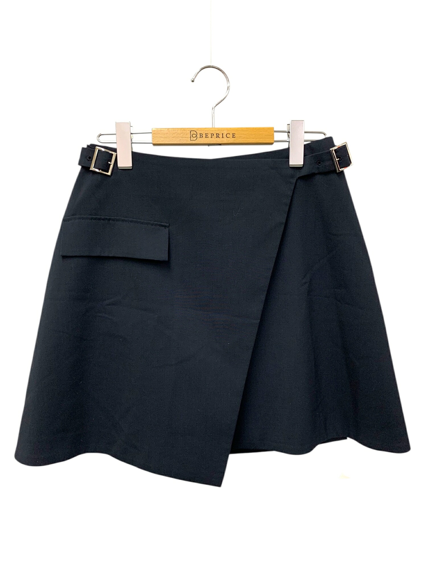 アディアム Hari Skirt 44287 スカート 2 ネイビー 巻き ラップ【中古】 ITF4KHZ94DX4｜ビープライス