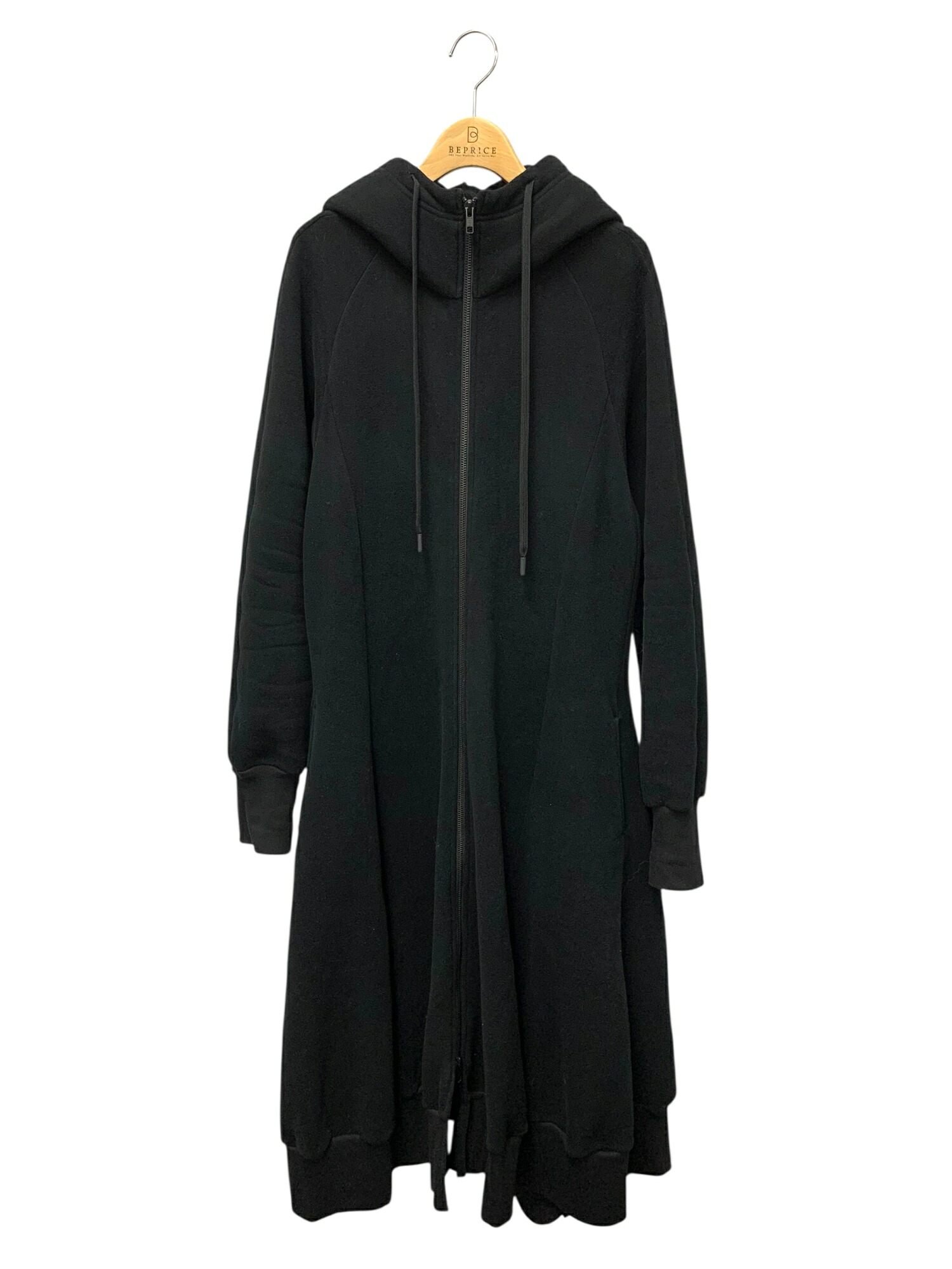 レギュレーション ヨウジヤマモト Liy/C BRUSHED FRENCH TERRY HOODED TRACK DRESS FM-D51-002 ワンピース 2 ブラック【中古】 ITDPPYDK4280｜ビープライス