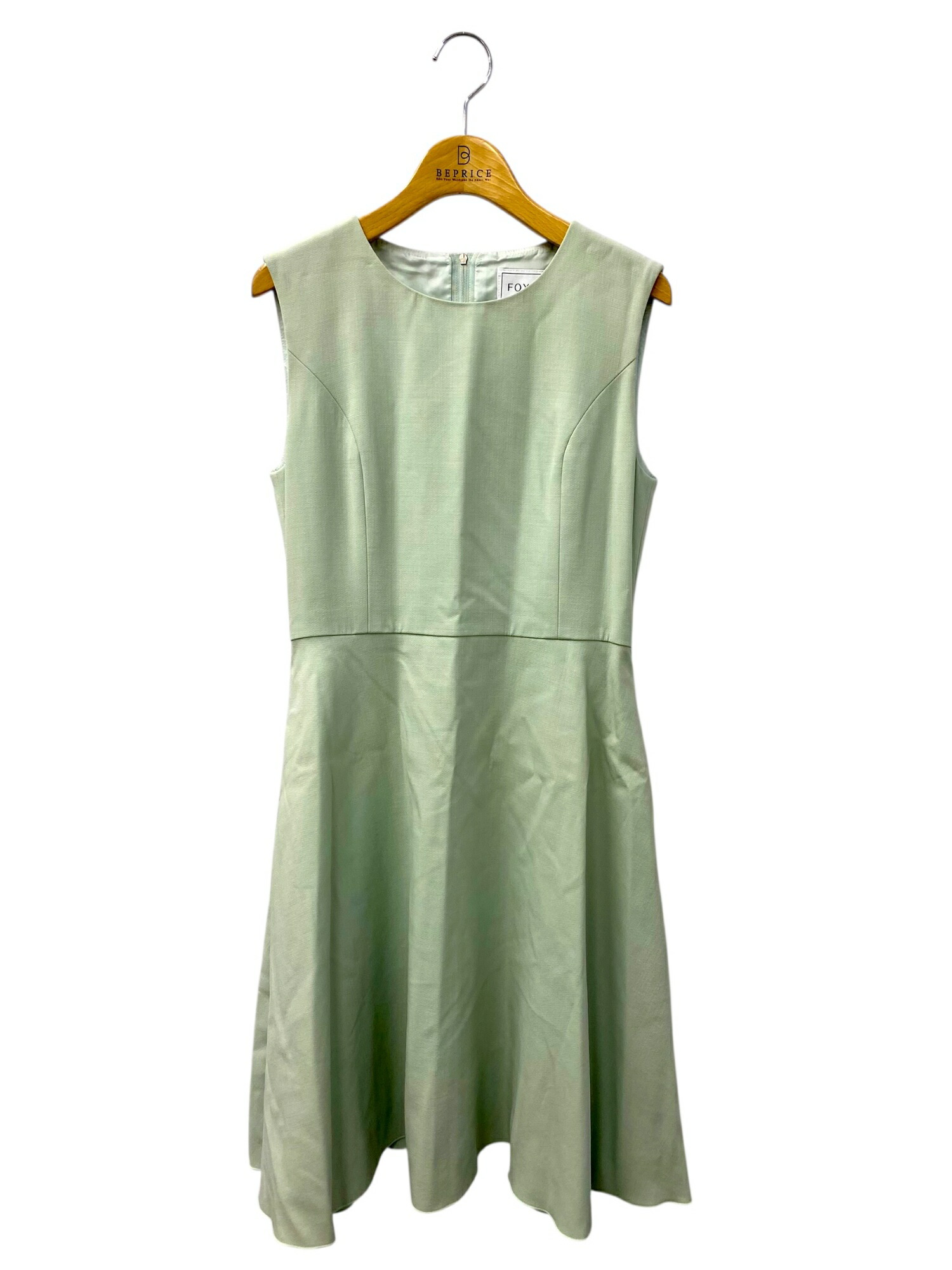 フォクシーブティック Dress Lily Flare 34925 衣装 40 内燃機関緑であること【中古】 ITCVS977A20G