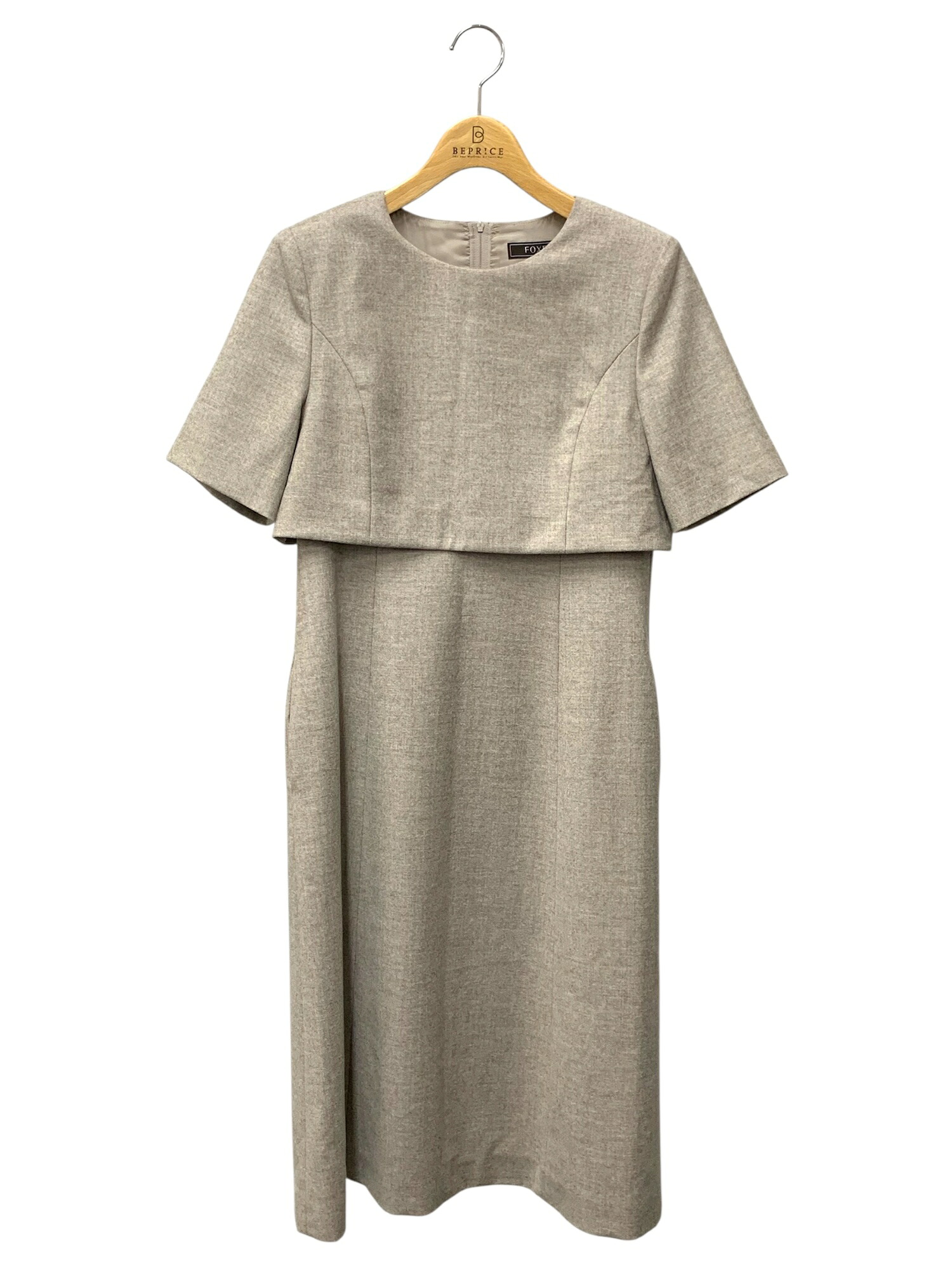 フォクシーブティック Carine カリーヌ 44866 ワンピース 38 ベージュ カシミヤ混【中古】 ITULWU6Y2GHY｜ビープライス 31,837円
