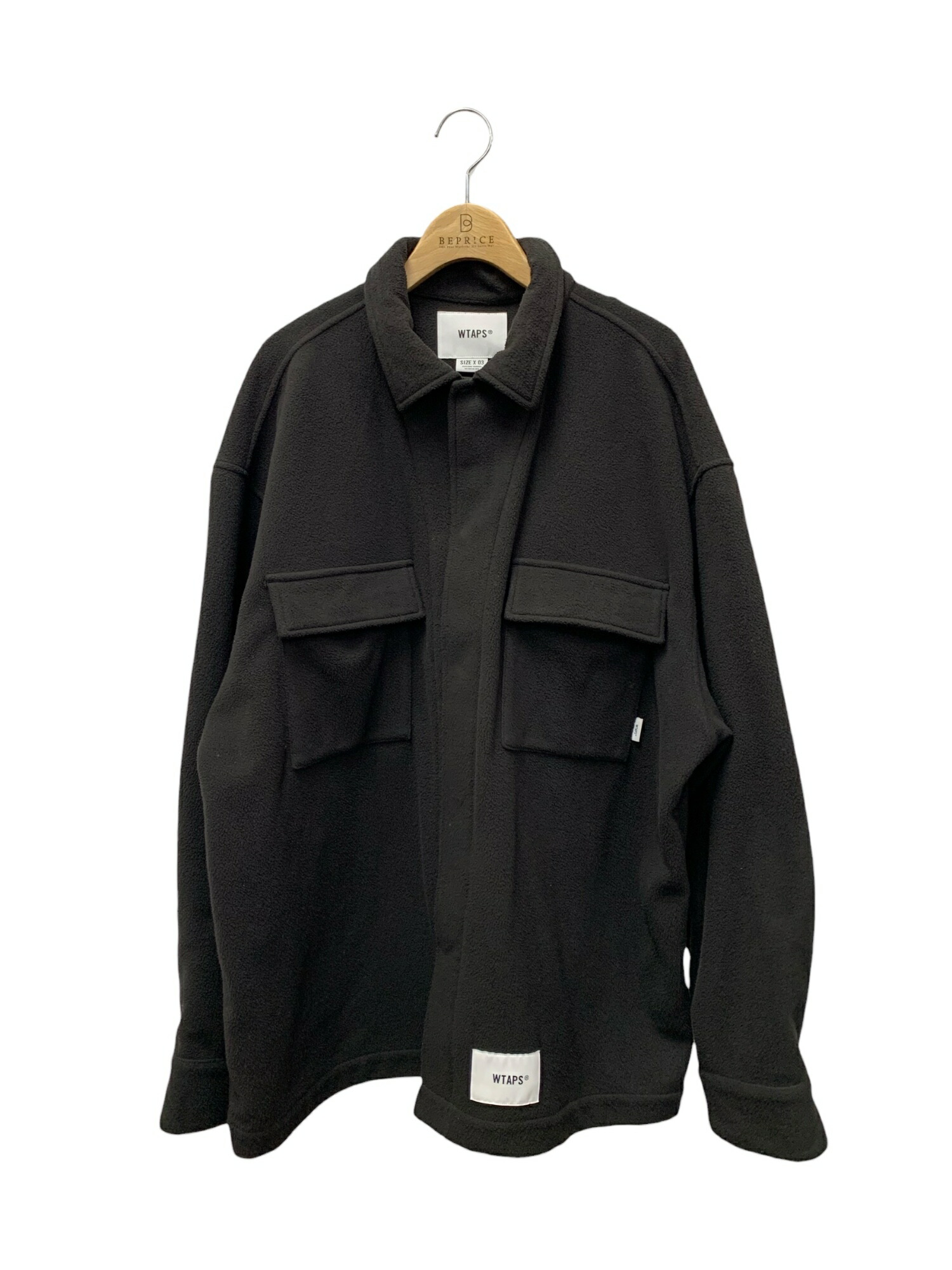 ダブルタップス 242TQDT-SHM05 上衣 X03 黒いこと 上衣 フリース プルオーバー【中古】 ITU0CLZ7PPV0