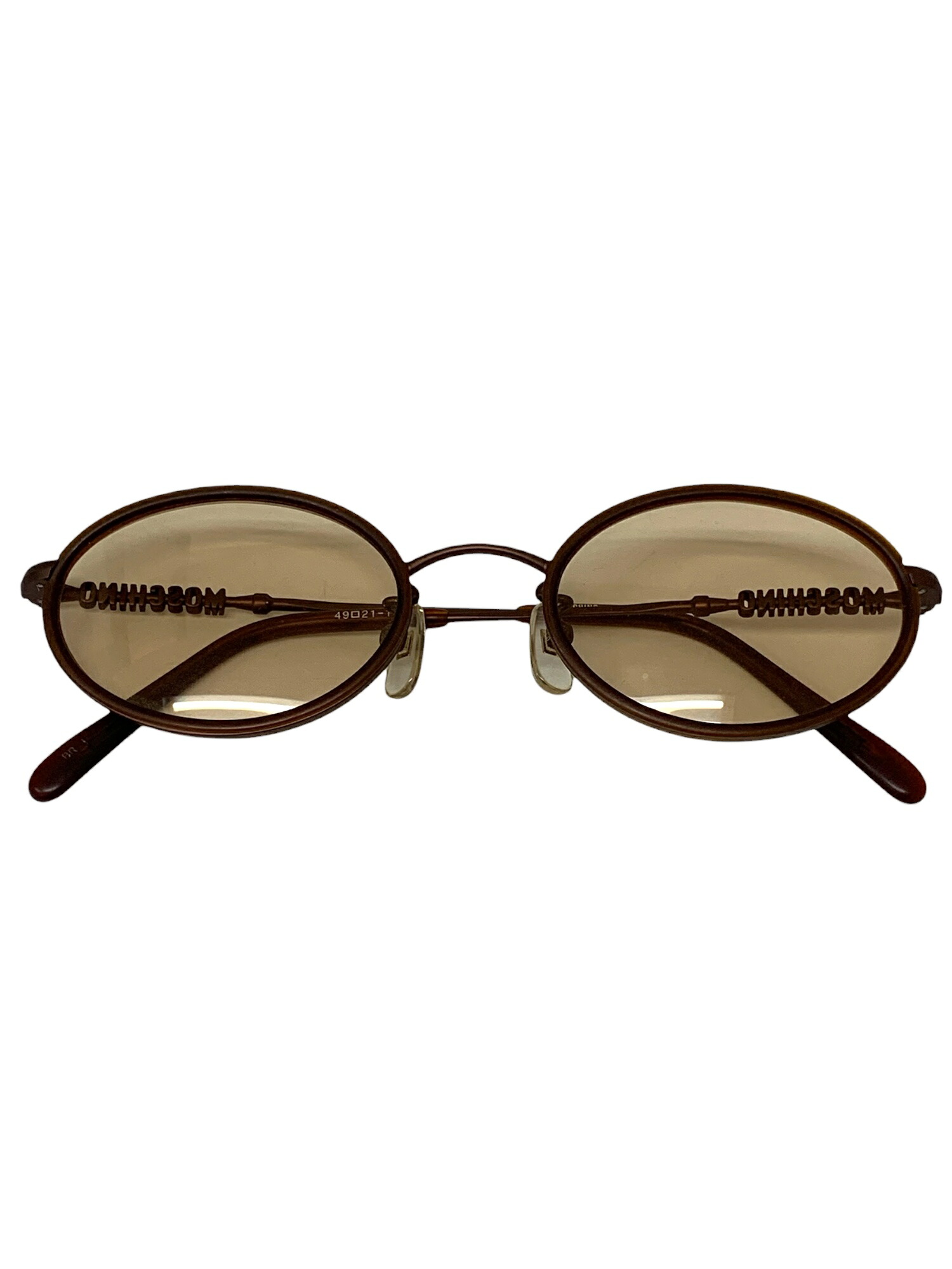 モスキーノ 眼鏡 ブラウン MO5814 ロゴ入り【中古】 ITGCMOAMHSBB｜ビープライス