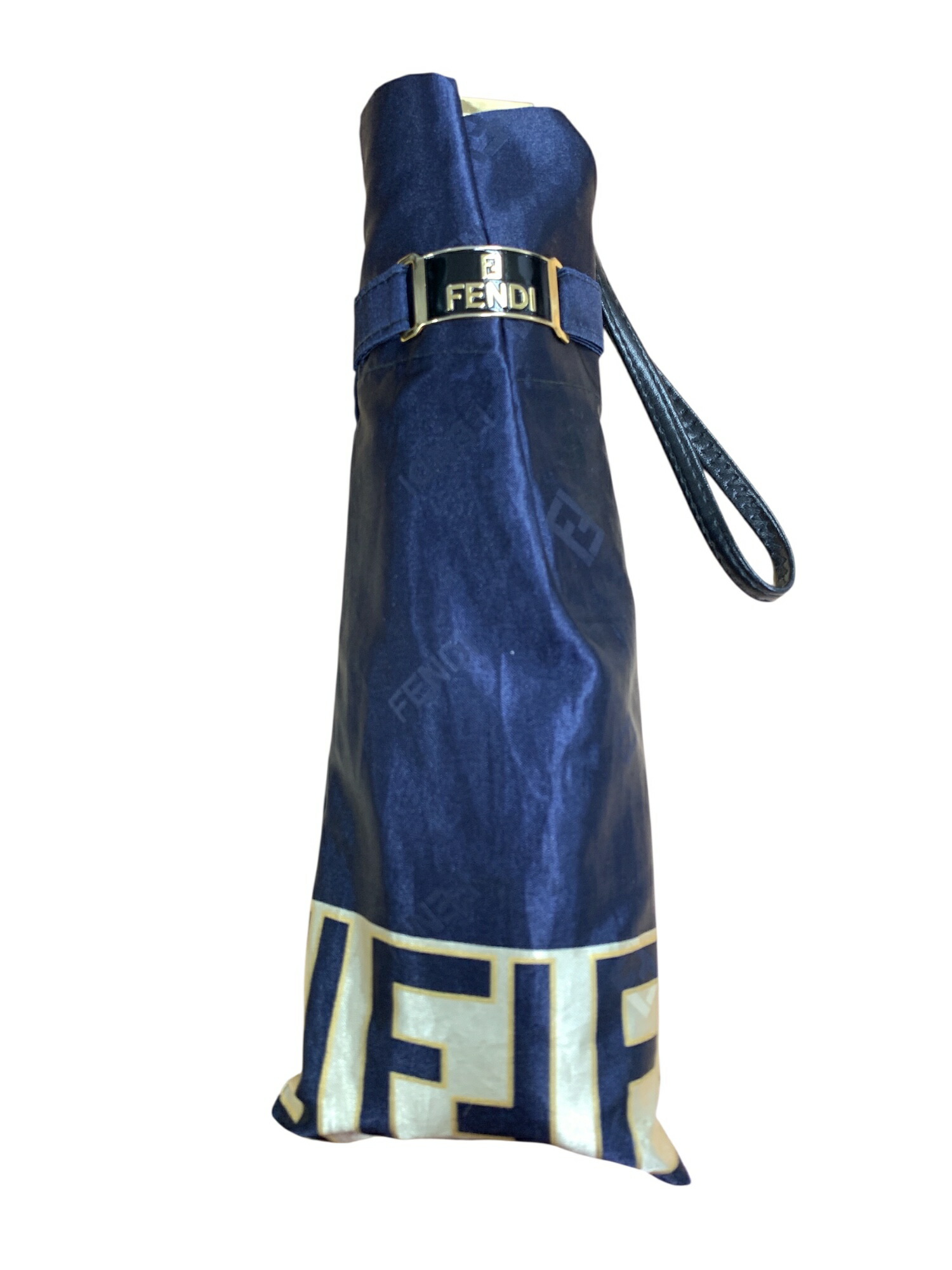 フェンディ 折りたたみ傘 ネイビー ズッカ柄【中古】 ITL0IRFGC0EX|ビープライス