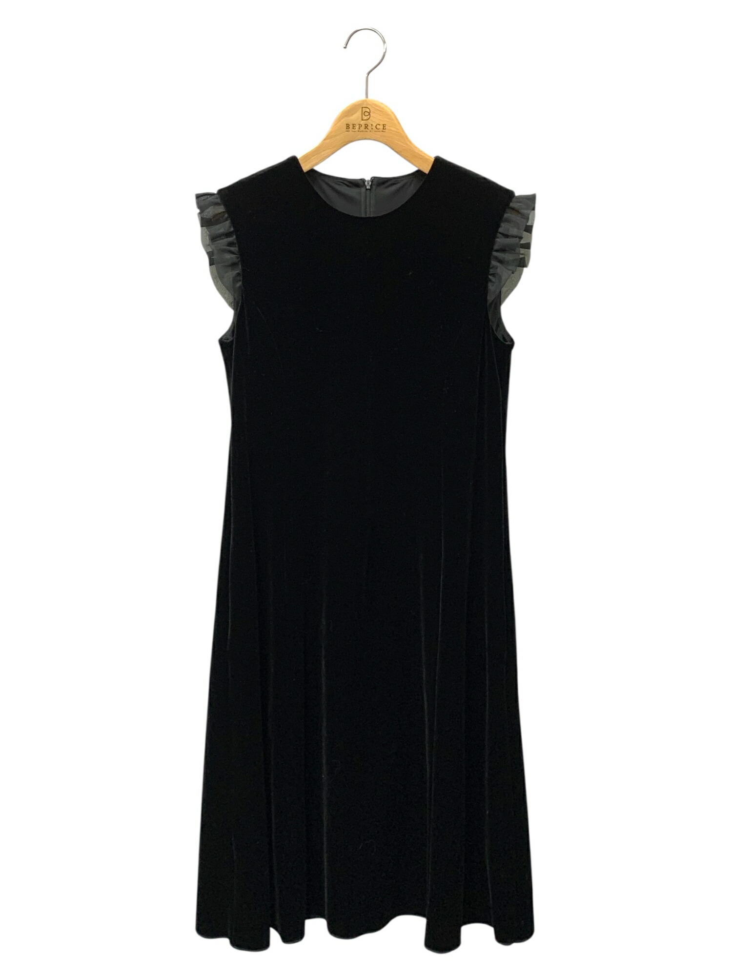 ベロアノワール by フォクシーニューヨーク Dress caddipeia 43864 衣装 40 黒いこと フラウンス【中古】 ITOQS8U1BRTC