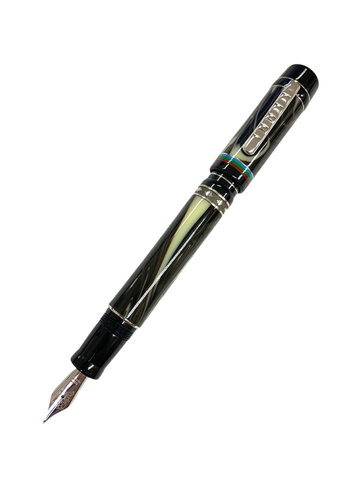 デルタ 【2010年1541本限定】 少数民族シリーズ マプチェ IK 万年筆 ブラック 18KT-750【中古】 ITR3N761E0NS｜ビープライス