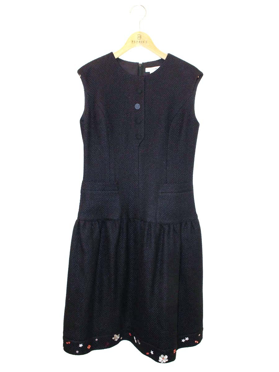 ルネ 6646822 衣装 36 黒いこと 御花主題 ビジュー【中古】 IT4S21DA9XS2
