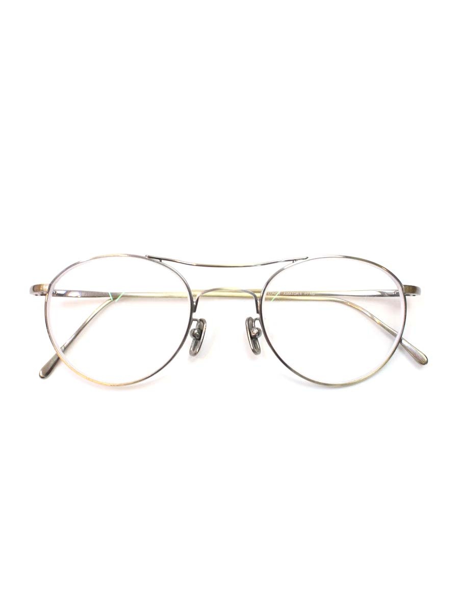 ルノア Aviator2 P7 メガネ アンティークゴールド メタルフレーム フルリム ボストン【中古】 IT6ITGXI6G3W|ビープライス