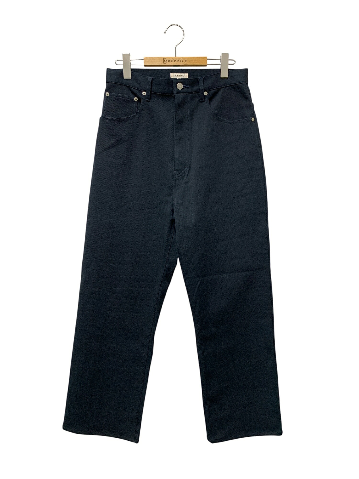 ブラミンク バックポケット ストレートパンツ 7914-299-0384 38 ネイビー【中古】 ITEZ4VADU2ZM｜ビープライス