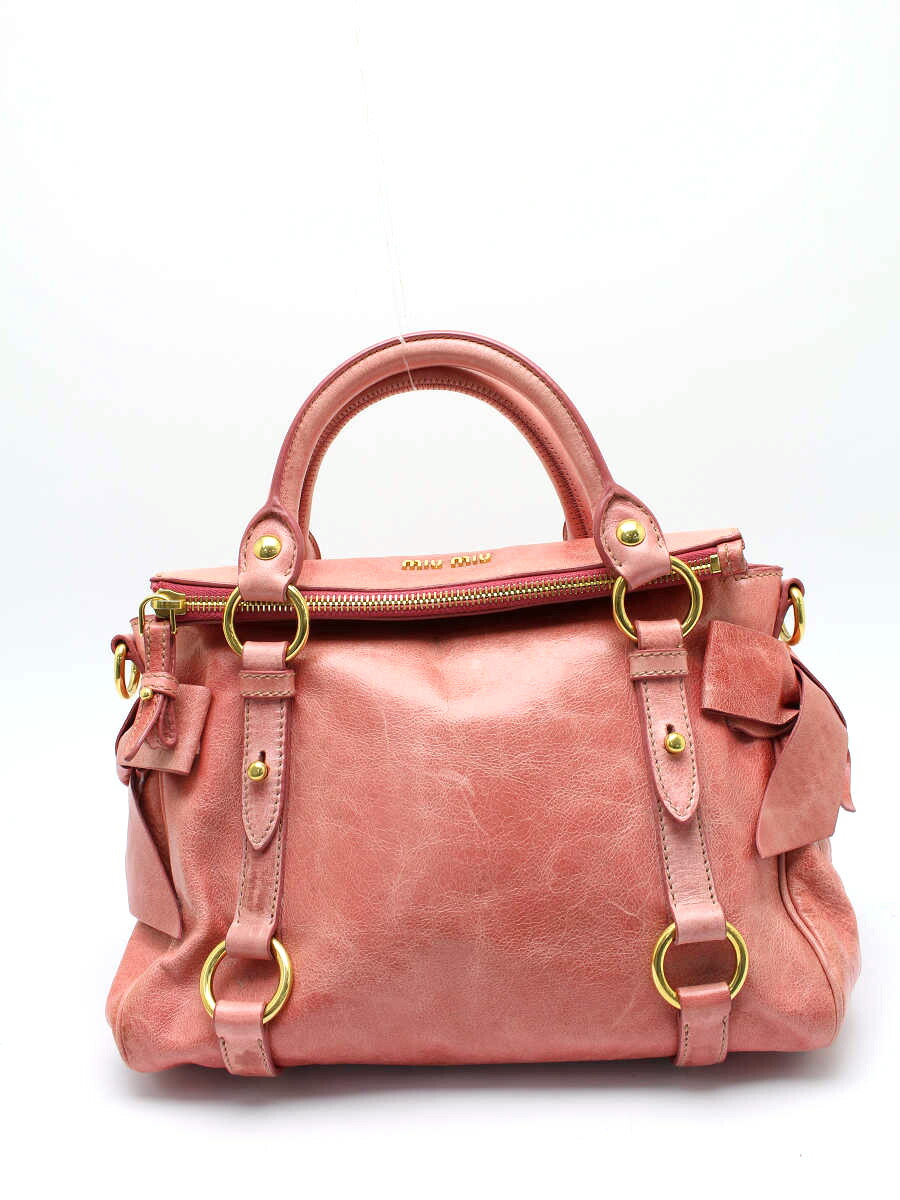 ミュウミュウ ショルダーバッグ レザー 洋服 リボン リサイクル Bランク ビープライス Tn ブランドショップ ビープライス ミュウミュウ バッグ