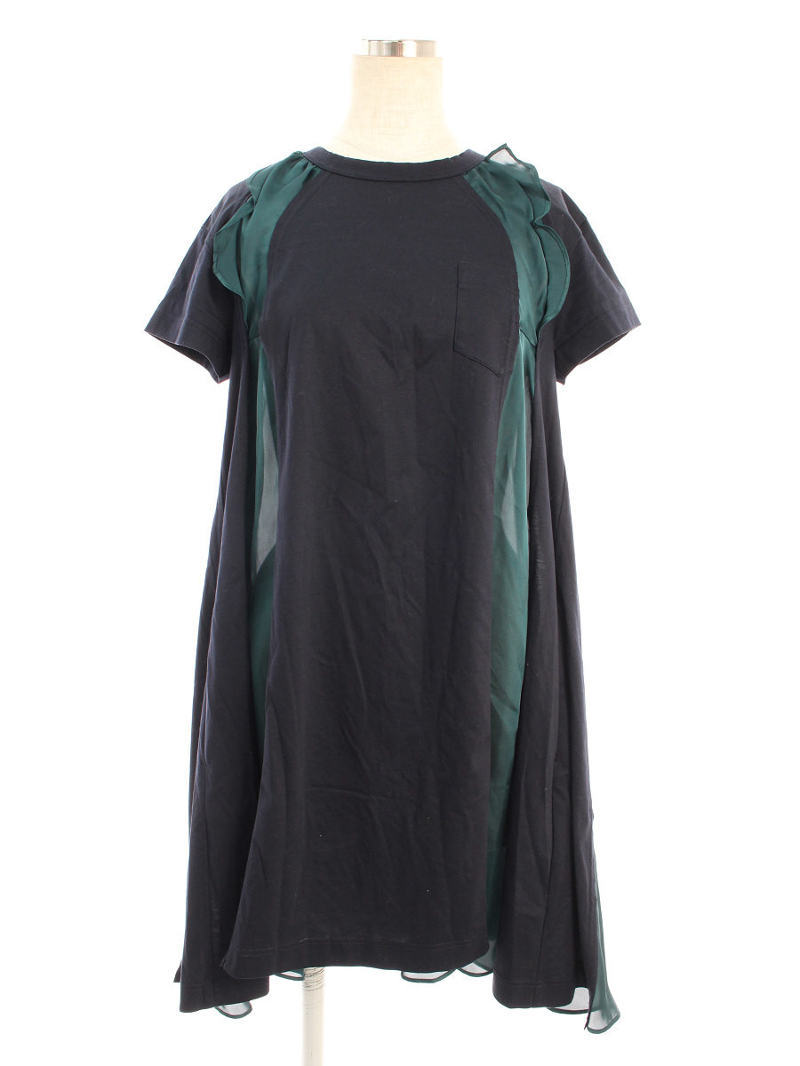 楽天市場 サカイ ワンピース 19ss Jersey Dress 半袖 1 Bランク 中古 Tn ブランドショップ ビープライス