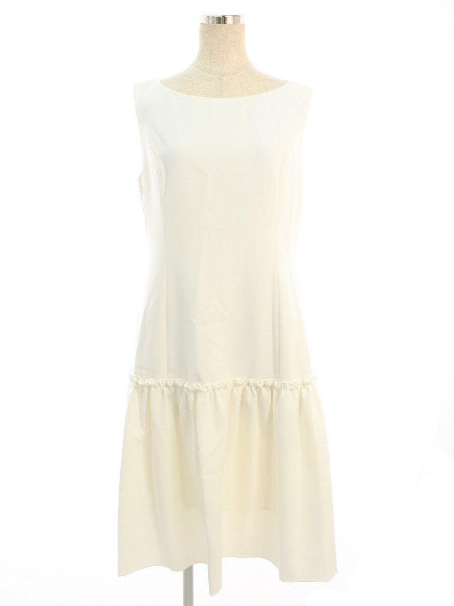 楽天市場 フォクシーニューヨーク ワンピース 385 Tuck Gather Dress 無地 ノースリーブ 42 Aランク 中古 Tn0514 ブランドショップ ビープライス